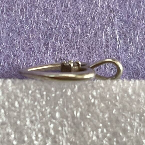 James Avery Sterling Silver Heart with Diamond Pendant in JA Box Cloth Pendant - Picture 6 of 16